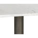 Claudia White and Pewter Bistro Table